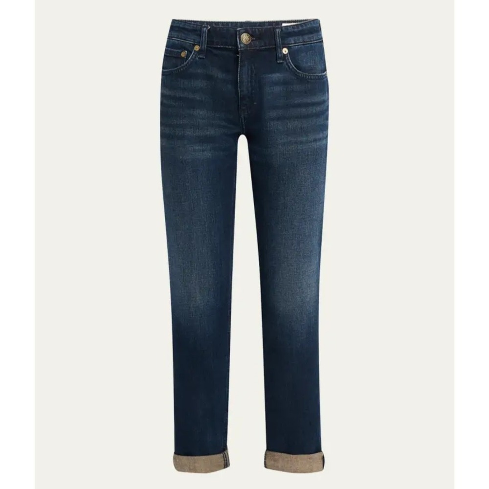 New Rag & Bone Jeans 30 Dre Dark Wash Low Rise Slim Boyfriend Stretch 36"X30"